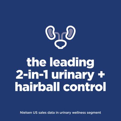 Show full view: Vetoquinol Laxatone Lubricant for Hairballs Tuna Flavored Cat Oral Gel, 4.25-oz tube & Hill's Science Diet Adult Urinary Hairball Control Dry Cat Food, 15.5-lb bag slide 7 of 10