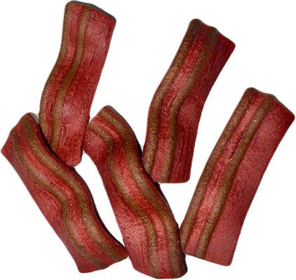 Show full view: Scoochie Pet Chewka Thick-Cut Real Meat Strips Sizzling Bacon Flavor Dog Treats, 32-oz bag slide 3 of 7
