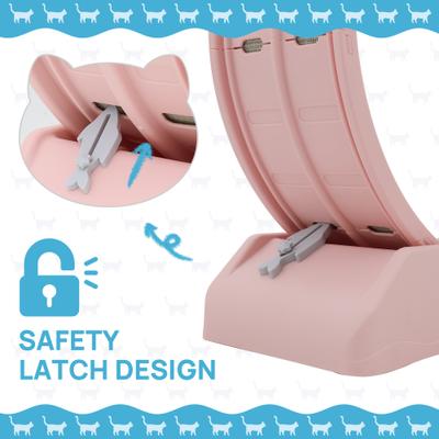 Show full view: RYPetmia Indoor Cat Exercise Wheel with Interactive Toy, Pink, 38.5 x 14.5 x 40.6-in slide 4 of 8