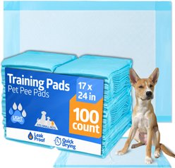 Medline Light Absorbency Underpad Dog Pee Pads, 17 x 24-in, 100 count