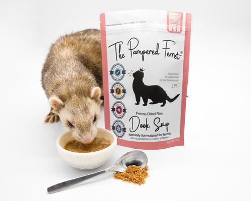 Show full view: The Pampered Ferret Dook Soup Complete Freeze-Dried Raw Ferret Food, 8-oz bag slide 3 of 9