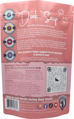 Show full view: The Pampered Ferret Dook Soup Complete Freeze-Dried Raw Ferret Food, 8-oz bag slide 2 of 9
