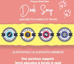 The Pampered Ferret Dook Soup Complete Freeze-Dried Raw Ferret Food, 2-oz bag slide 2 of 9