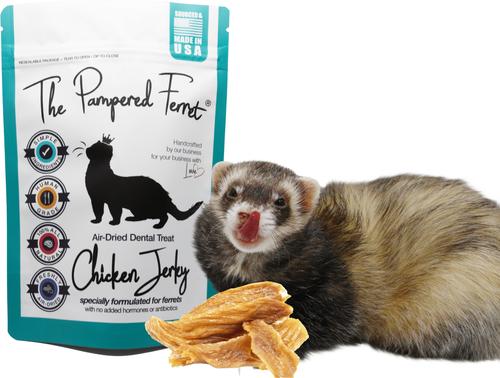 Show full view: The Pampered Ferret Chicken Breast Jerky Ferret Treats, 4-oz bag slide 3 of 9