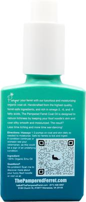 Show full view: The Pampered Ferret Coat Oil Supplement for Ferrets, 50-ml bottle slide 6 of 9