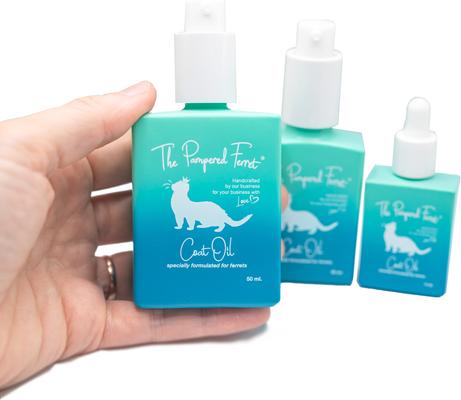 Show full view: The Pampered Ferret Coat Oil Supplement for Ferrets, 50-ml bottle slide 2 of 9