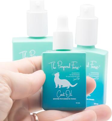 Show full view: The Pampered Ferret Coat Oil Supplement for Ferrets, 15-ml bottle slide 9 of 10