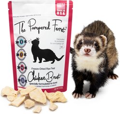 The Pampered Ferret Freeze-Dried Raw Chicken Breast Ferret Treats, 2-oz bag