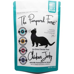 The Pampered Ferret Chicken Breast Jerky Ferret Treats, 4-oz bag