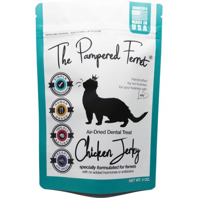 The Pampered Ferret The Pampered Ferret Chicken Breast Jerky Ferret Treats, 4-oz bag