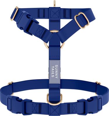Show full view: Sunny Tails Cloud Lite Waterproof Dog Harness, Navy Blue, Medium: 20 to 29-in chest slide 3 of 9