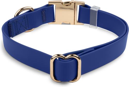 Show full view: Sunny Tails Cloud Waterproof Dog Collar, Navy Blue, Medium: 12 to 18-in neck, 3/4-in wide slide 4 of 6