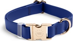Sunny Tails Cloud Waterproof Dog Collar, Navy Blue, Small: 8 to 12-in neck, 5/8-in wide
