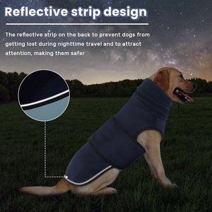 NANAKI Anxiety Calming Dog Hoodie, Blue, XXX-Large