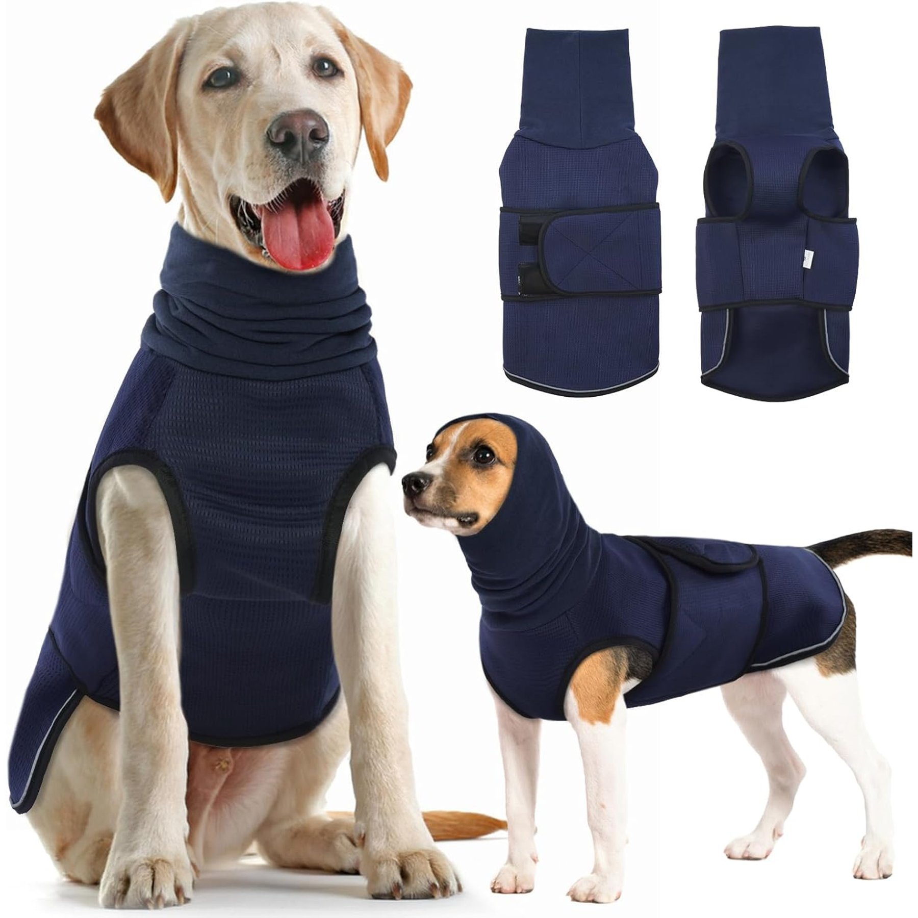 NANAKI Anxiety Calming Dog Hoodie, Blue, X-Large