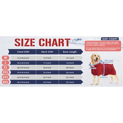 Show full view: NANAKI Waterproof Dog Jacket, Red, XXXX-Large slide 3 of 11