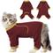 Show in main carousel: NANAKI Sticky Hair Cat Clothes, Burgundy, X-Large slide 1 of 8