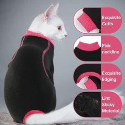 NANAKI Sticky Hair Cat Clothes, Black, X-Large slide 2 of 7