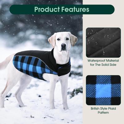 Show full view: NANAKI Waterproof Dog Coat, Blue, X-Large slide 6 of 9