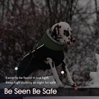 Show full view: NANAKI Waterproof Dog Coat, Army Green, Large slide 5 of 8