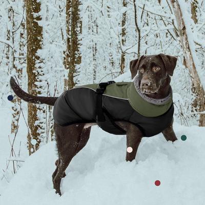 Show full view: NANAKI Waterproof Dog Coat, Army Green, Large slide 6 of 8