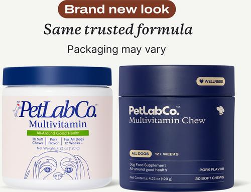 Show full view: PetLab Co. Multivitamin Pork Flavor Dog Supplement, 30 count slide 3 of 9