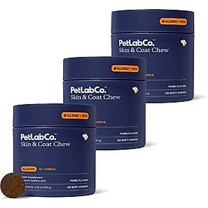 PetLab Co. Itch Relief Pro Pork Flavor Dog Supplement, 30 Count