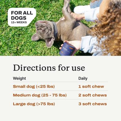 Show full view: PetLab Co. Itch Relief Chew Pro Salmon Flavored Soft Chew Skin & Allergy Supplement for Dogs, 30 count, 30 count, bundle of 2 slide 8 of 10