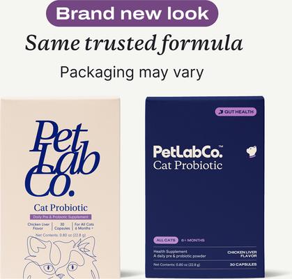Show full view: PetLab Co. Probiotics Chicken Flavored Capsule Digestive Supplement for Cats, 30 count, slide 3 of 9
