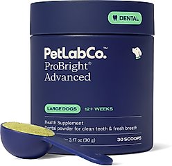 PetLab Co. ProBright Advanced Chicken Flavored Powder Dental Supplement for Dogs, Large Dogs: 3.17-oz jar