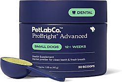 PetLab Co. ProBright Advanced Chicken Flavored Powder Dental Supplement for Dogs, Small Dogs: 1.59-oz jar slide 1 of 9