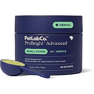 PetLab Co. ProBright Advanced Chicken Flavored Powder Dental Supplement for Dogs, Small Dogs: 1.59-oz jar
