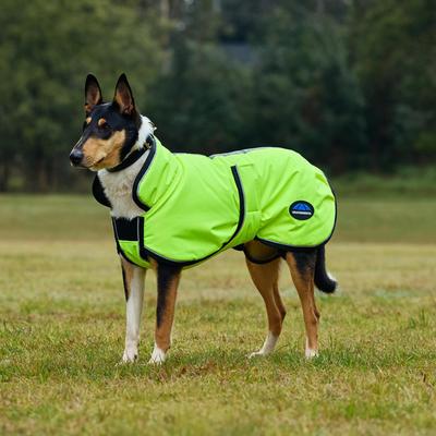 Show full view: WeatherBeeta ComFiTec Reflective 300D Deluxe Showerproof Dog Coat, Yellow, 24-in slide 4 of 10
