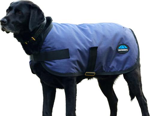Show full view: WeatherBeeta ComFiTec Classic Waterproof Dog Coat, Navy, 18-in slide 6 of 7