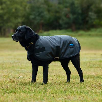 Show full view: WeatherBeeta ComFiTec Classic Waterproof Dog Coat, Charcoal, 32-in slide 2 of 9