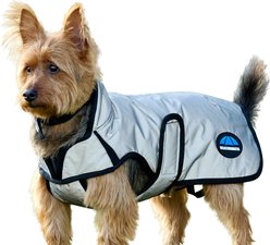 WeatherBeeta ComFiTec Reflective Showerproof Dog Coat, Silver, 18-in slide 2 of 6