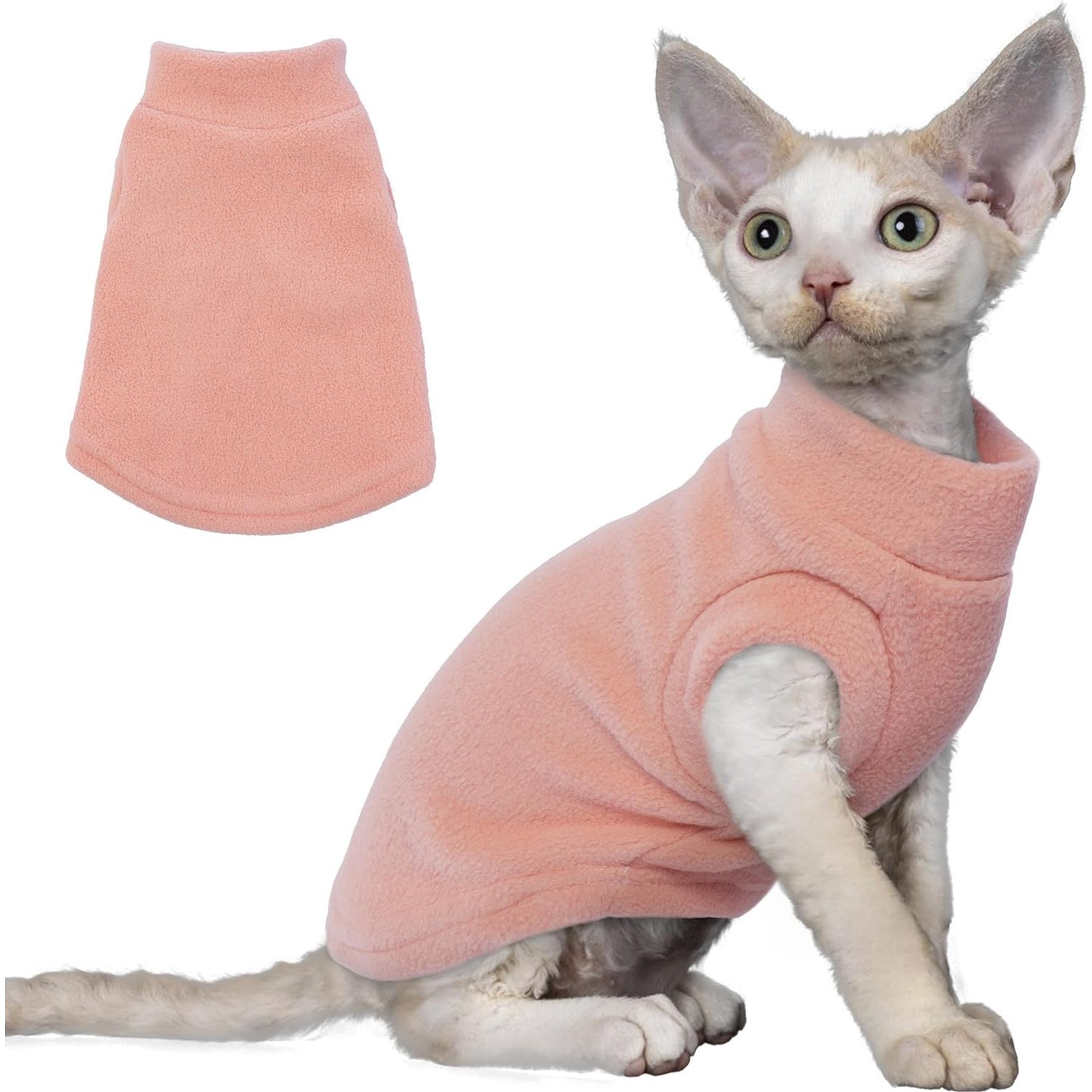 NANAKI Dog & Cat Sweater, Pink, Medium