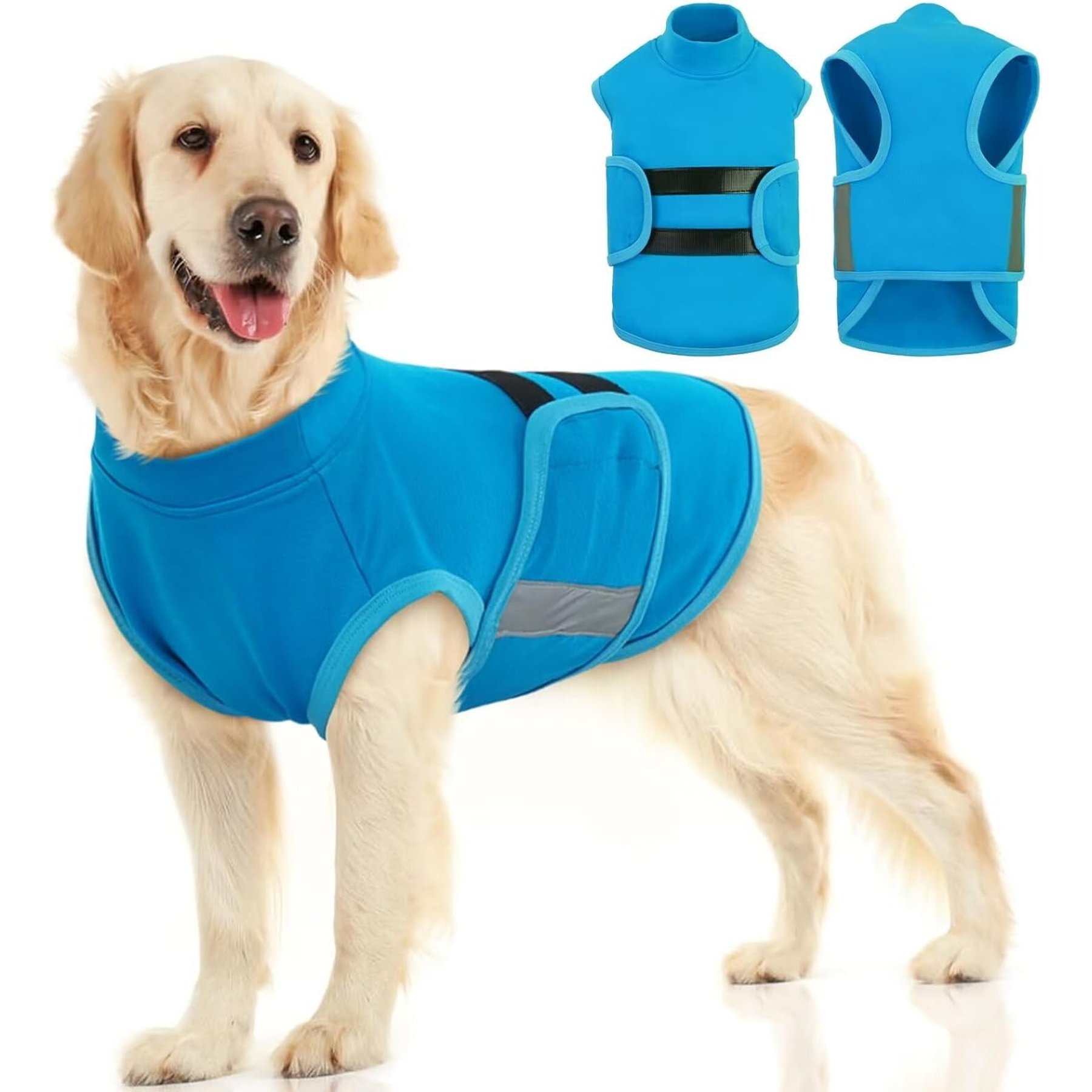 NANAKI Anxiety Relief Dog Coat, Blue, Large
