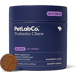 PetLab Co. Probiotic Salmon Flavored Soft Chew Digestive Supplement for Dogs, 30 count