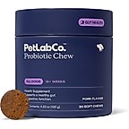 PetLab Co. Probiotic Pork Flavored Soft Chews Digestive Supplement for Dogs, 30 count