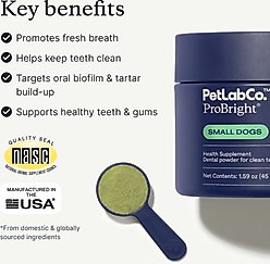 PetLab Co. Probiotic Digestive Supplement + ProBright Dental Powder for Small Dogs slide 2 of 9