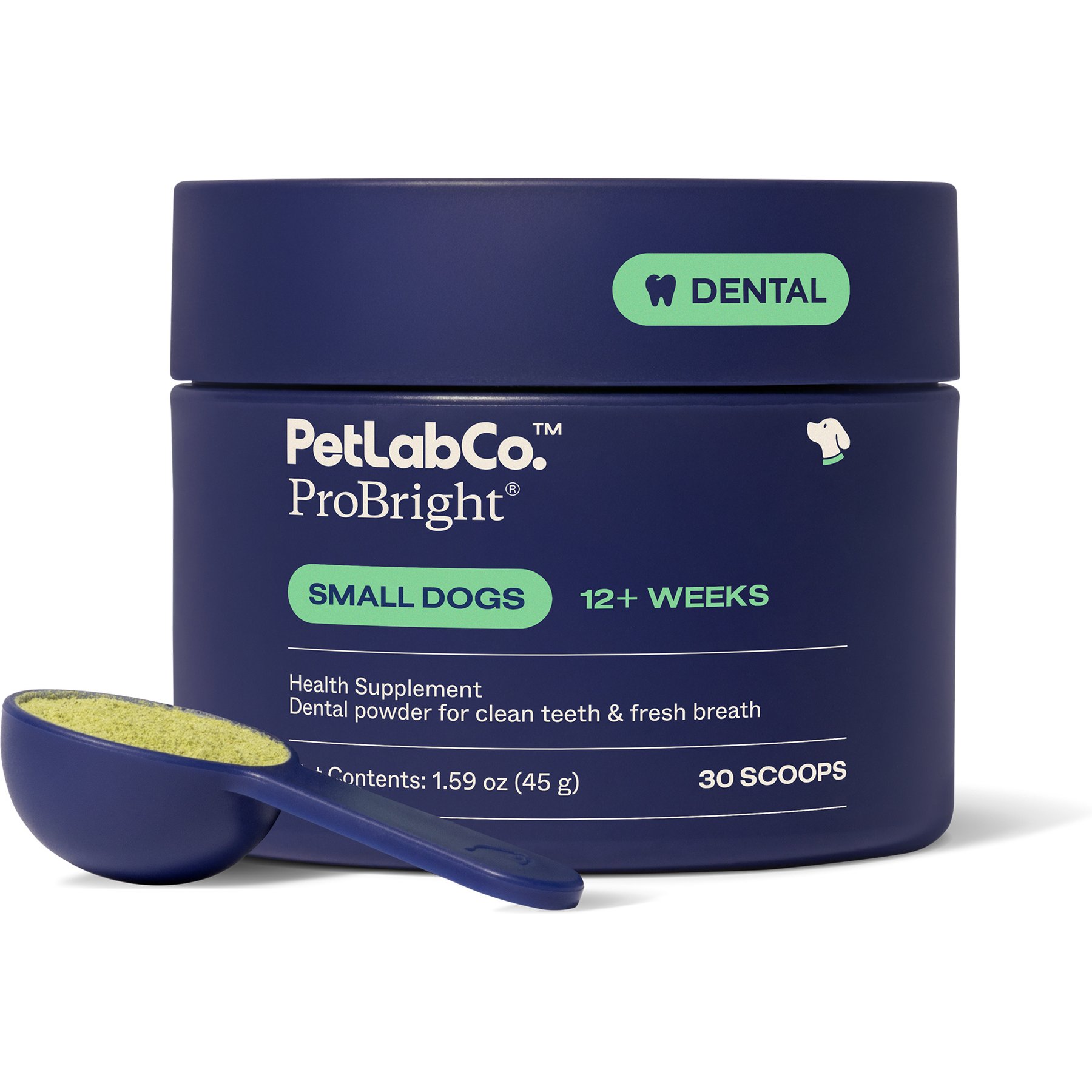 PetLabCo. ProBright Dog Dental Powder for Small Dogs