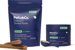PetLab Co. ProBright Dental Powder for Small Dogs + Prebiotic Dental Sticks
