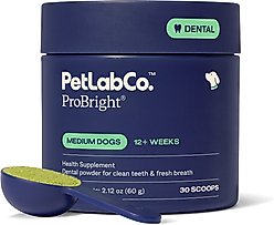 PetLab Co. ProBright Dog Dental Powder for Medium Dogs