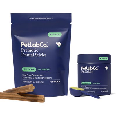PetLabCo. PetLabCo. ProBright Dental Powder for Large Dogs + Prebiotic Dental Sticks