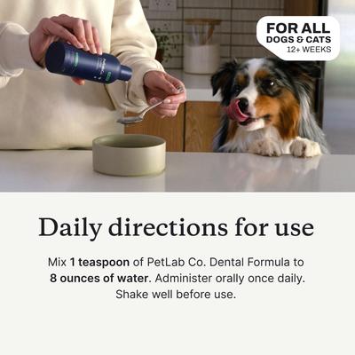 Show full view: PetLab Co. Dental Formula Dog Dental Water Additive, 8-fl oz bottle slide 6 of 10