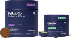 PetLab Co. Probiotic Digestive Supplement + ProBright Dental Powder for Small Dogs