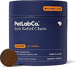 PetLab Co. Itch Relief Pork Flavor Dog Supplement, 30 count