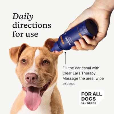 Show full view: PetLab Co. Clear Ears Therapy Cat & Dog Ear Cleaning Solution, 4-fl oz bottle, 4-fl oz bottle slide 7 of 9