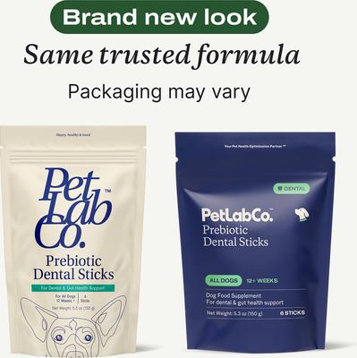Show full view: PetLab Co. Prebiotic Dental Sticks Dog Dental Chews, 6 count slide 3 of 11